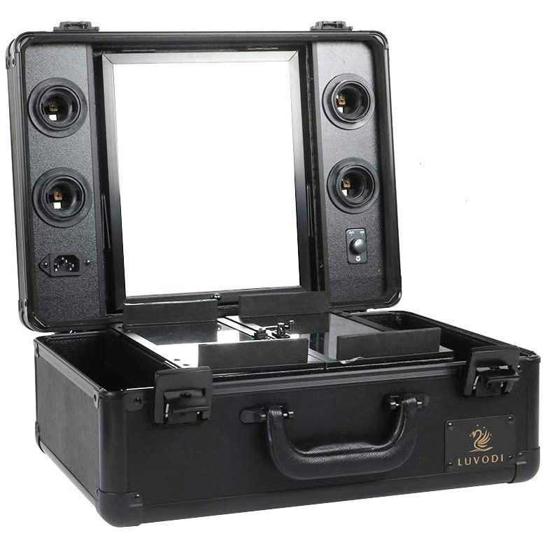 注目ブランド Luvodi メイクボックス 鏡付き プロ用 大容量 バニティーケース 持ち運び Ledライト 化粧箱 コスメ収納ボックス 鍵付き おしゃれ メール便なら送料無料 Pa Indramayu Go Id