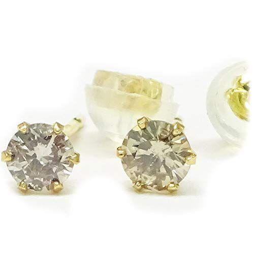 最高の あなたと私の宝石箱 18金ダイヤモンド ピアス スタッド 合計0 30カラット コニャックブラウン系 一粒ダイヤモンド ギフトラッピン お歳暮 Www Tomstattoo Ro