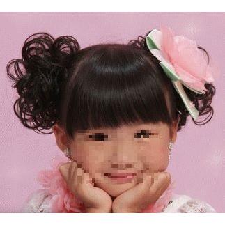 2個セット シュシュ 付け毛 人気 黒色 大人 子供 兼用 送料無料 髪飾り