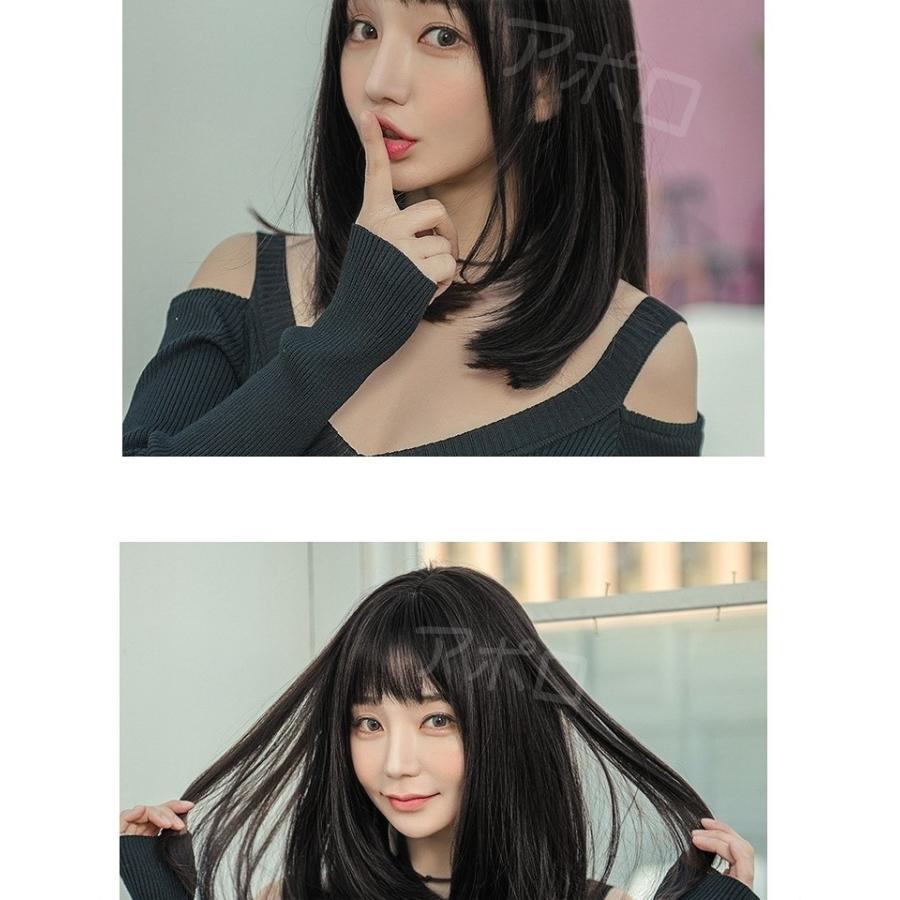 黒髪 セミロング ウィッグ 黒 ブラック かつら No.823 : 価格 黒髪 セミロング ウィッグ 黒 ブラック かつら No.823 : 価格