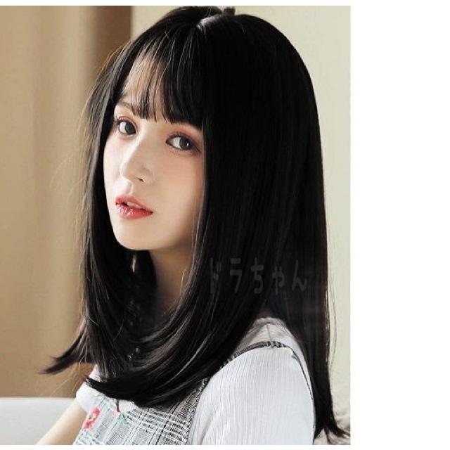 fontaine フォンテーヌ ウィッグ かつら セミロング 自然な黒髪 楽天市場】Villo ウィッグ ロング ストレート ウイッグ