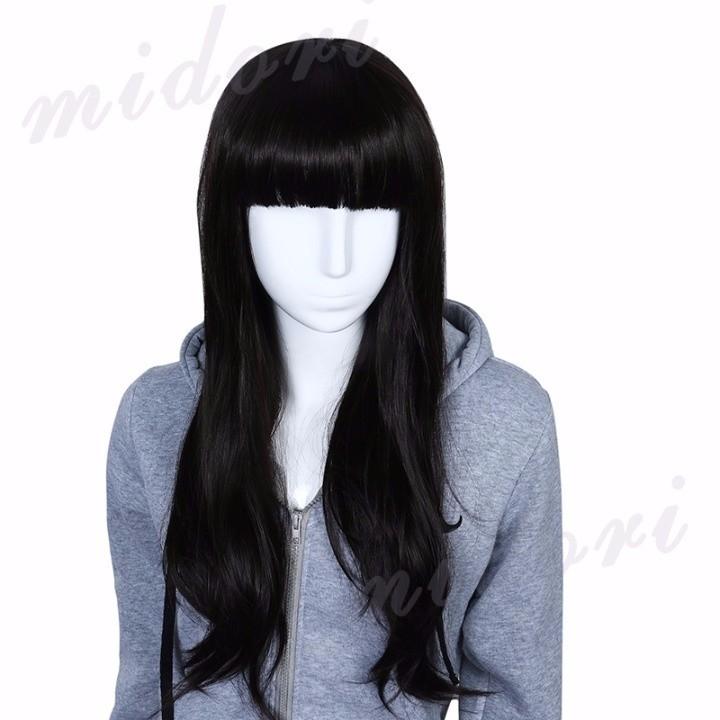 黒髪 ぱっつん 前髪 ウィッグ ロング ストレート 黒 ロング レディース メンズ 男性 女性 女装 かつら 黒 ブラック No 21ブラック P80t6002v2 価格トライアル ペコ太郎 300円 通販 Yahoo ショッピング