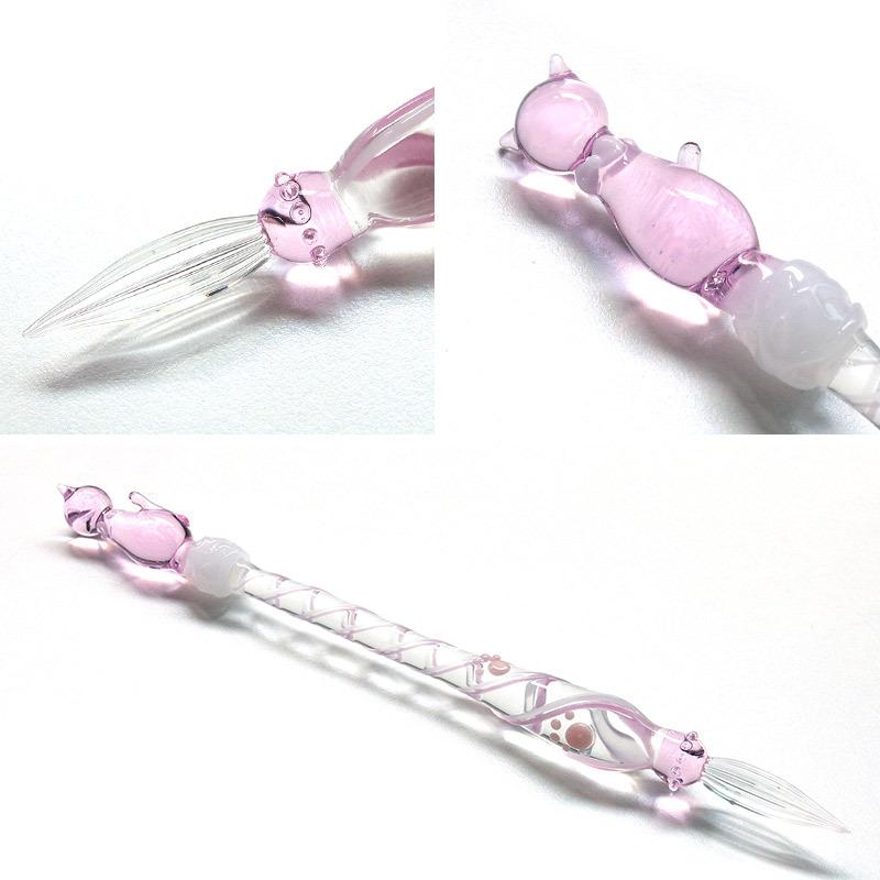 glasskaoria】グラスカオリア ガラスペン にゃんこペン 猫