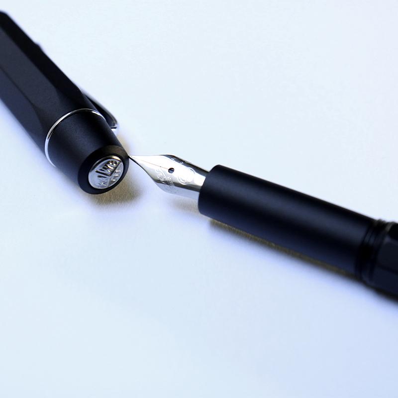 【正規販売店】KAWECO カヴェコ ORIGINAL オリジナル 万年筆 060 標準型  軽量 アルミ ８面体 ブラック 黒 筆記具 ギフト プレゼント お祝い ビジネスの画像