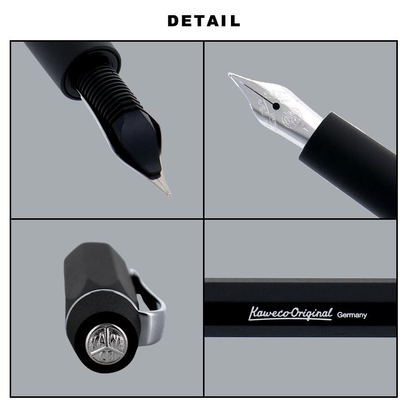 【正規販売店】KAWECO カヴェコ ORIGINAL オリジナル 万年筆 060 標準型  軽量 アルミ ８面体 ブラック 黒 筆記具 ギフト プレゼント お祝い ビジネスの画像