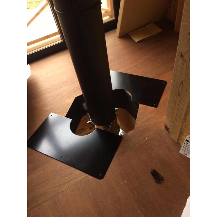 フロア用眼鏡板 薪ストーブ二重断熱煙突用部材 : ペレットマン! - 通販