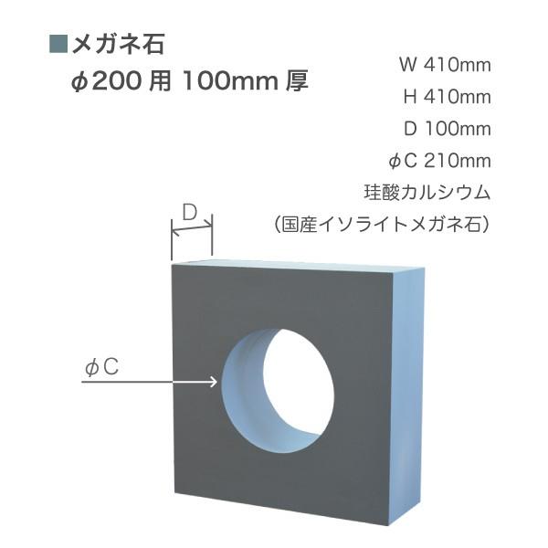 メガネ石　本物のイソライトメガネ石です！φ200用　100mm厚｜pelletman｜02