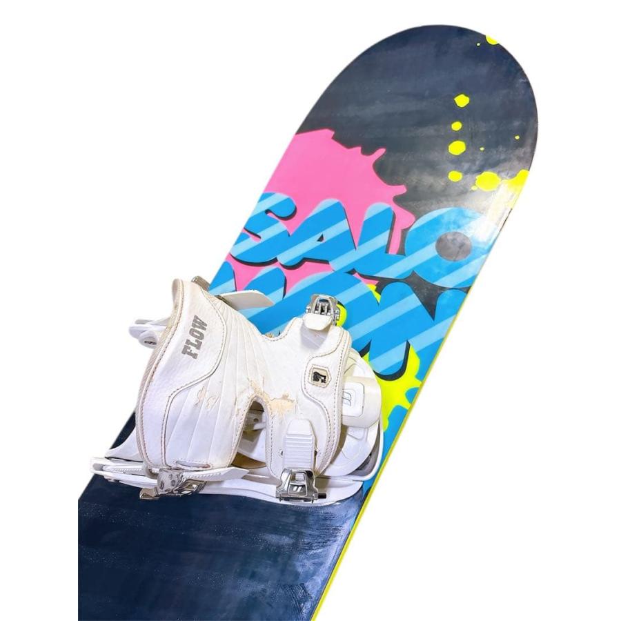 SALOMON スノーボード グラフィックデザイン バインディング付き SALOMON スノーボード FLOW バインディング付セット グラフィック柄
