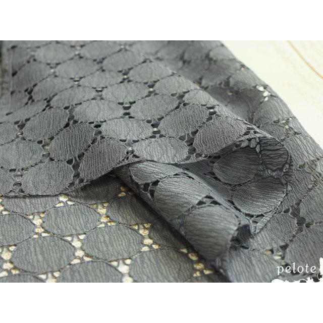 レース 生地 サークル柄ラッセルレースレース マスク ドット刺しゅう