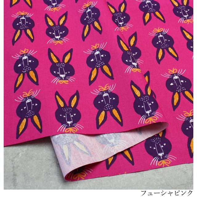 キッチュでポップな北欧風プリント生地 北欧風 オックス カラフル