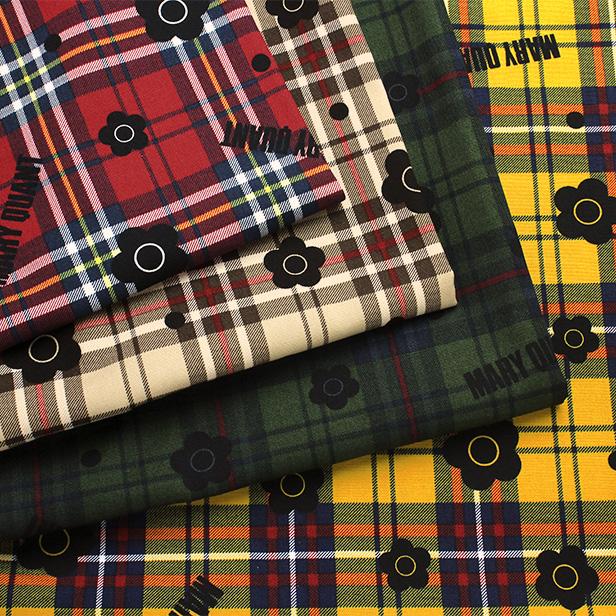 生地 MARY QUANT マリークワント コットン オックス タータンチェック