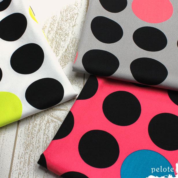 コットン 生地 綿 オックス スタイリッシュドット 水玉柄 薄手コットン 綿100 Ko 242 生地とレースのお店プロート 通販 Yahoo ショッピング