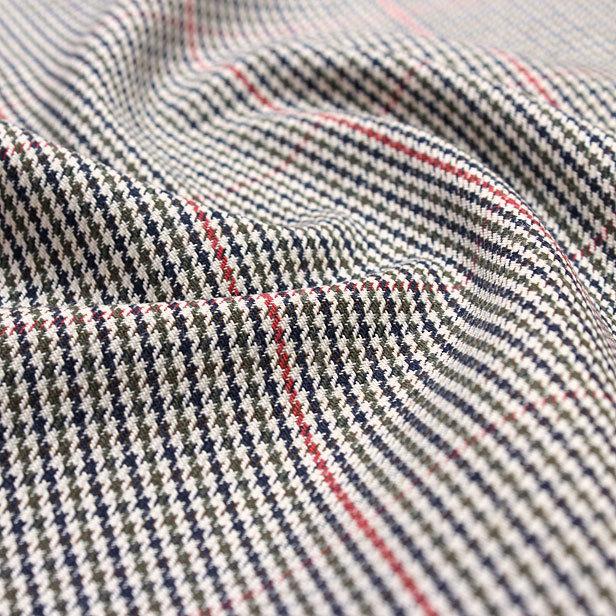 メーカー公式ショップ 千鳥 チェック ピンク グレー イタリア製 ウール100 No 11 生地 糸 Oitalianorestaurante Com Br