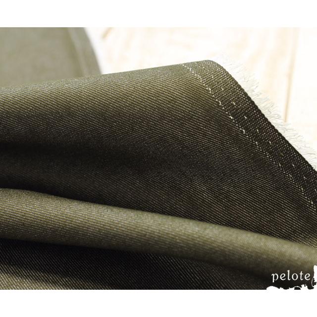 洋服づくりに 生地 布 T/C ツイル カラーデニム 無地 色落ちしない