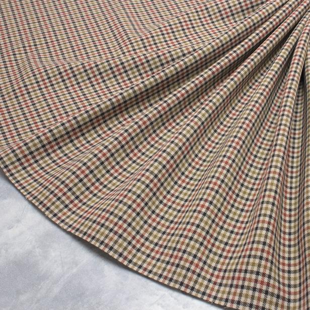 生地 布 ソフトサーモ 裏起毛 ストレッチ ガンクラブ チェック 138cm幅