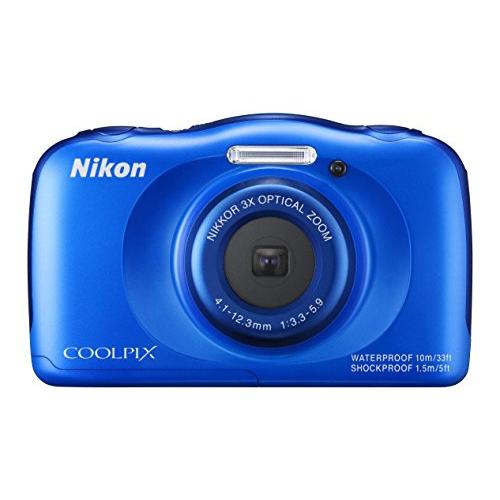 Nikon デジタルカメラ S33 防水 1317万画素 ブルー S33BL : ペーメー 