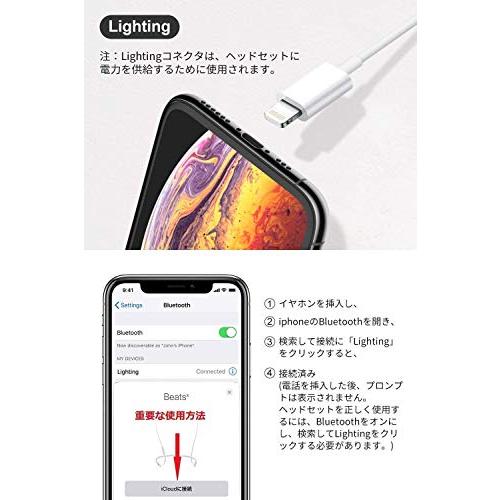 【2023新版 】iPhone イヤホン 有線 イヤフォン アイフォン 重低音 マイク付き 通話対応 音量調整 ヘッドホン コンパクト iPhone14/14Plus/iPhone13/｜peme｜02