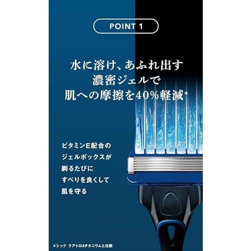 ハイドロ Schick(シック) ハイドロ5 プレミアム つるり肌へ ホルダー(刃付き) スキンガード付 5枚刃 シルバー 髭剃り カミソリ｜peme｜03