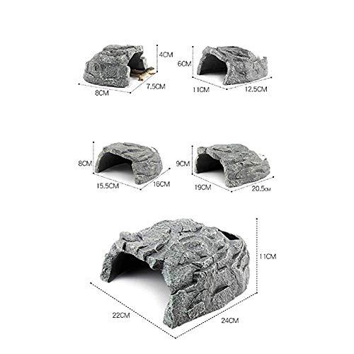 OMEM爬虫類 シェルター、ウェットシェルター、亀 隠れ家、ひげ龍生息地の装飾 (XL)｜peme｜04