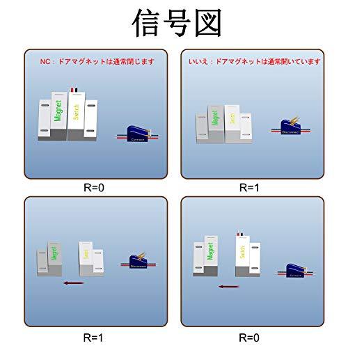 Aoje-LinkRC-38Aホームセキュリティアクセス制御および盗難警報システム用の有線磁気ドアスイッチウィンドウセンサーアラームなし白2個｜peme｜04