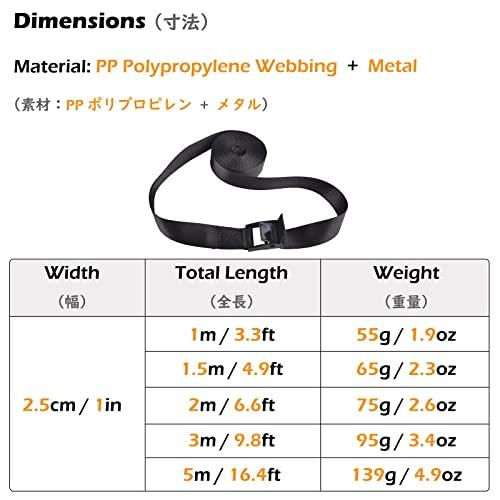 TRIWONDER 荷締めベルト 荷締バンド ラッシングベルト 多用途 固定ベルト タイダウンベルト 結束バンド 梱包 ベルト 固定バンド 荷締機 自動車ベルト｜peme｜02