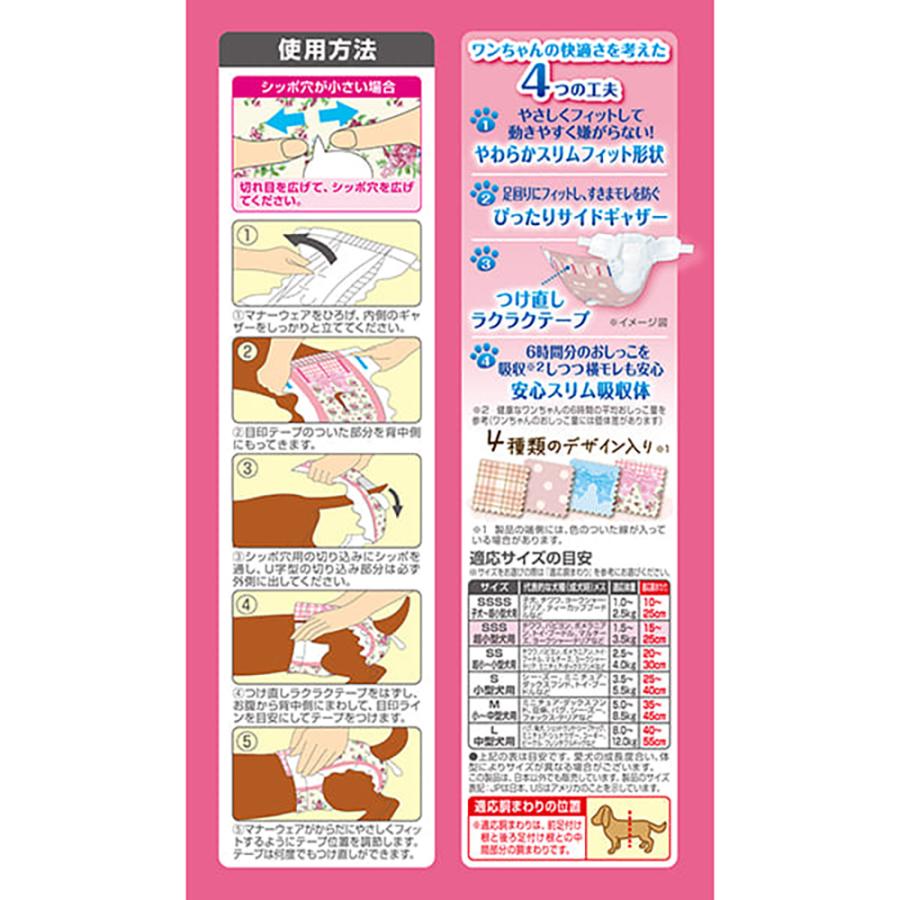 マナーウェア 【4枚×2袋】ユニ・チャーム 女の子用 SSSサイズ 超