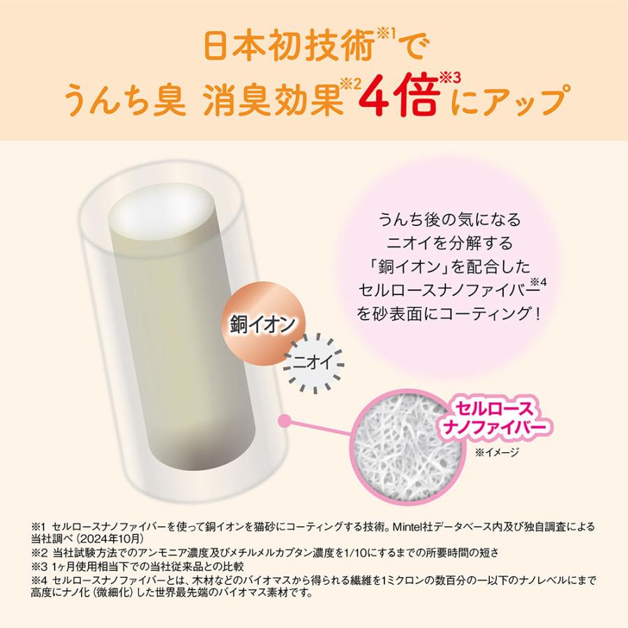 【4L×4袋】キミおもい パワフル消臭・抗菌 システムトイレ用ネコ砂 小粒 猫砂 (猫・キャット) | エリエール Pet | 03