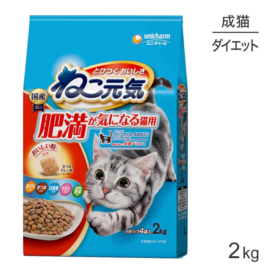 ユニ・チャーム ペットケア ねこ元気 肥満が気になる猫用 まぐろ