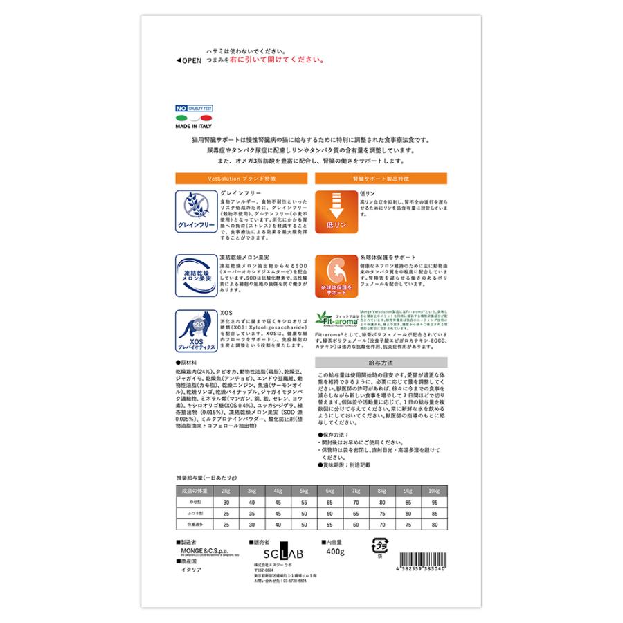 VetSolution MONGE VetSolution ベッツソリューション 腎臓サポート