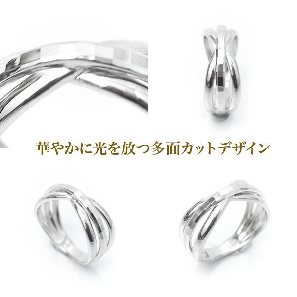 プラチナ リング 指輪 プラチナリング Pt900 キラキラ 多面 カット