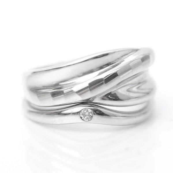 天然 ダイヤモンド リング プラチナ D:0.02ct 一粒 セットリング用単品