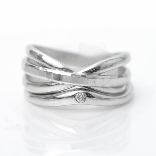 天然 ダイヤモンド リング プラチナ D:0.02ct 一粒 セットリング用単品