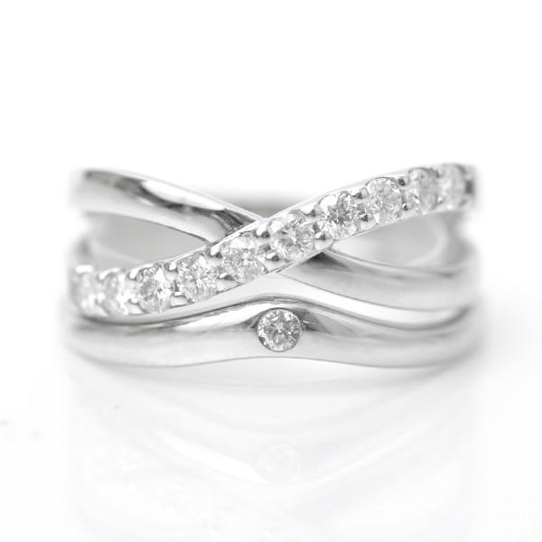 天然 ダイヤモンド リング プラチナ D:0.02ct 一粒 セットリング
