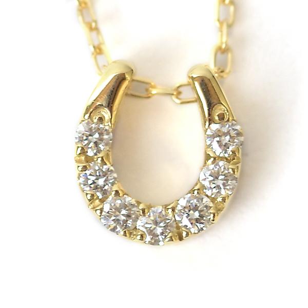 午 うま 干支 7色 アミュレット ダイヤモンド ネックレス リバーシブル