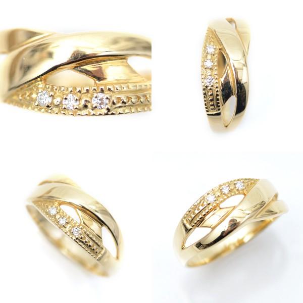 K18WG ピンキーリング　クロスデザイン K18WG ピンキーリング クロスデザイン 【公式通販】