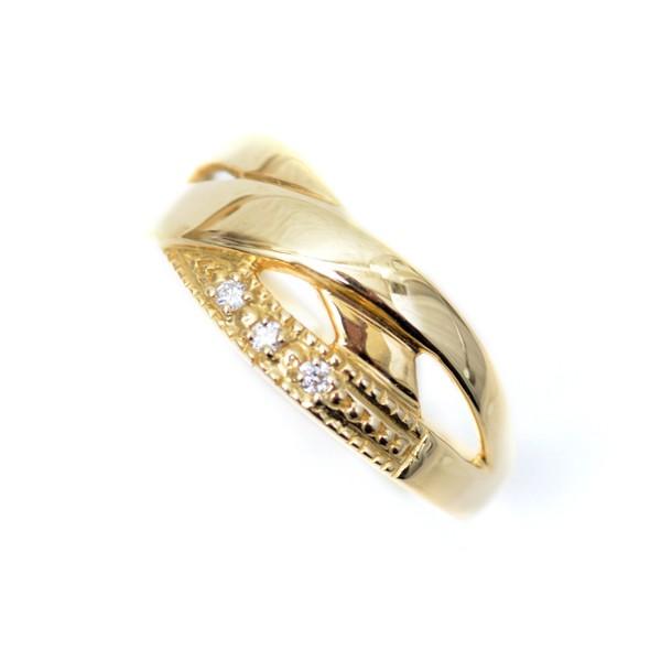 K18WG ピンキーリング　クロスデザイン K18WG ピンキーリング クロスデザイン 【公式通販】