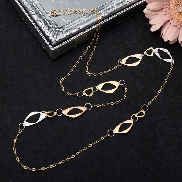 ロングネックレス k18 18金 ネックレス レディース k18YG k18PG k18WG