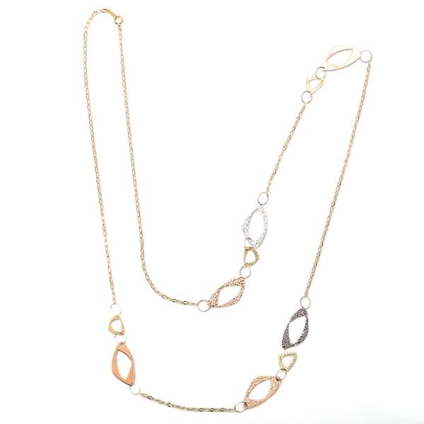 ハ*】様 VANILLA K18 ロングネックレス【新品未使用】6g 刻印あり ロングネックレス レディース 80cm K18 18K 18金 ゴールド WG ホワイト