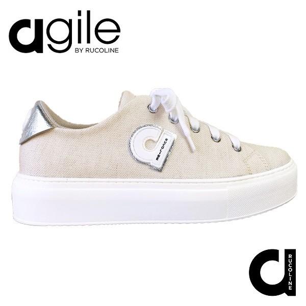 好評 ルコライン アウトレット 靴 アージレ バイ ルコライン スニーカー ローカット ファスナー無し キャンパス地 ベージュ Agile By Ruco Line Agile 242 Destin クーポン発行 Newmatic Ae