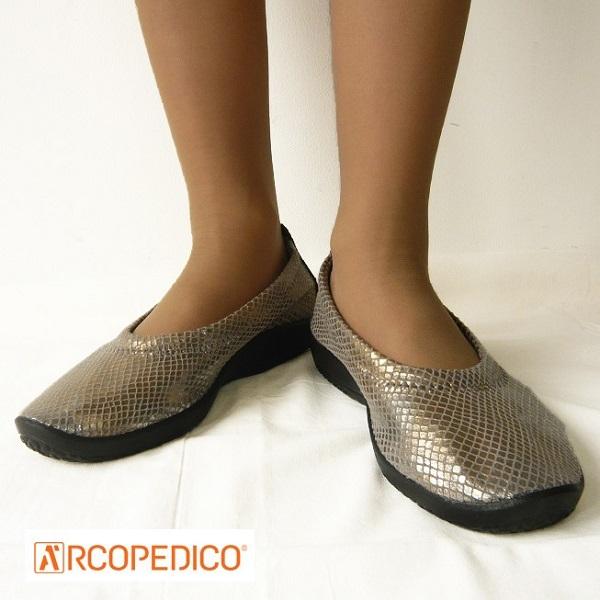 アルコペディコ バレリーナ ARCOPEDICO 靴 LIZARD1 リザード1 ポルトガル製 3E L'ライン シューズ ホワイト アッシュグレー エリオさんの靴｜pendant｜14
