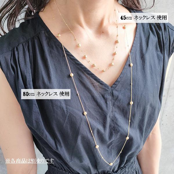18金 ネックレス レディース ロングネックレス k18 マカロン型 約5.7mm