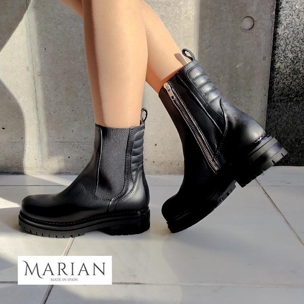MARIAN マリアン 本革 ショートブーツ M-007 レディース ブーツ 