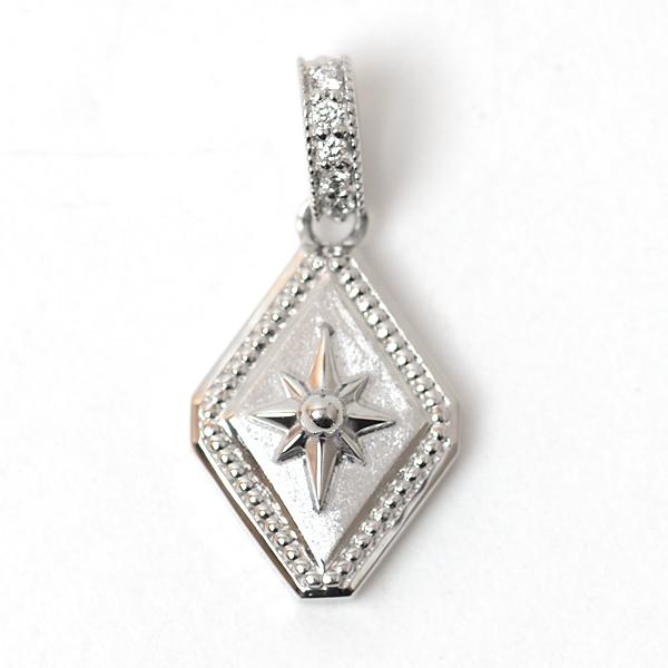 プラチナ ペンダントトップ メンズ 天然ダイヤモンド入り Pt900