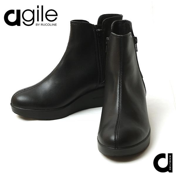 RUCOLINE（ルコライン） ブーツ アージレ バイ agile-359BK CALF PU