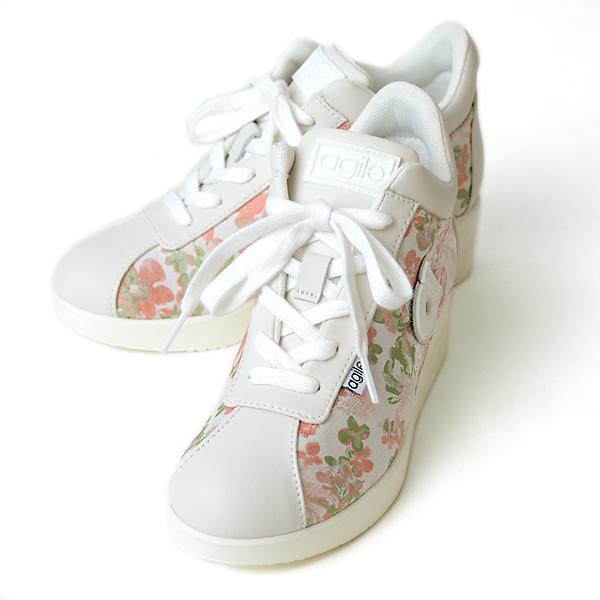【新品】 agile by RUCOLINE 厚底シューズ 39 レディース RUCOLINE（ルコライン） 靴 アージレ バイ スニーカー agile-013IV TEX