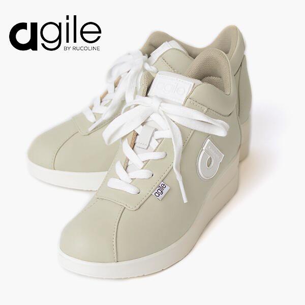 未使用24000円 AGILE by RUCO LINE シースルースニーカー RUCOLINE（ルコライン） 靴 アージレ バイ スニーカー agile-010BE