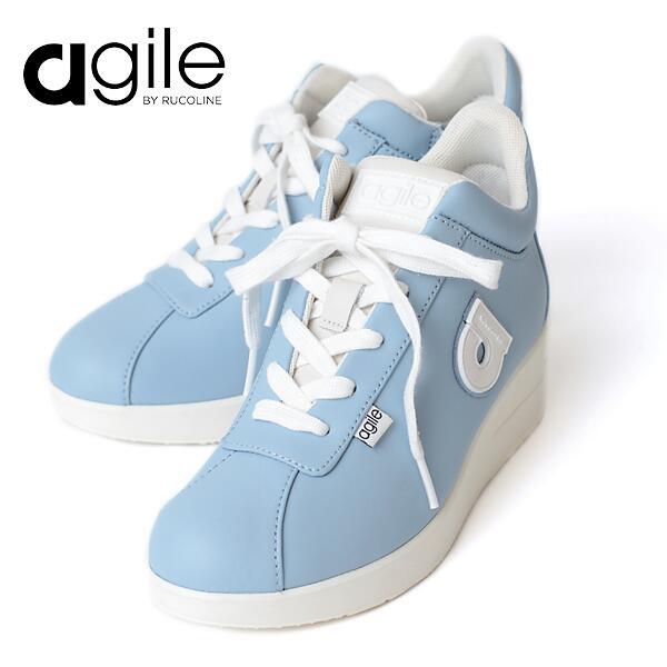 未使用24000円 AGILE by RUCO LINE シースルースニーカー RUCOLINE（ルコライン） 靴 アージレ バイ スニーカー agile-010BL