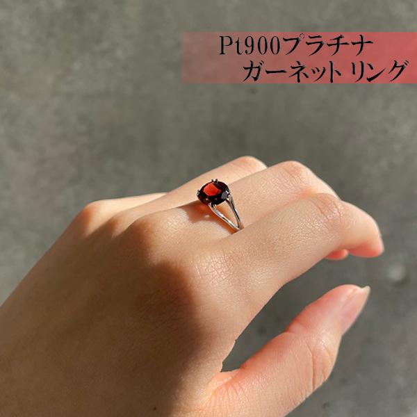 31日まで　ガーネットリング　pt900 ロードライト ガーネット リング 指輪 Pt900 プラチナ 2.16ct