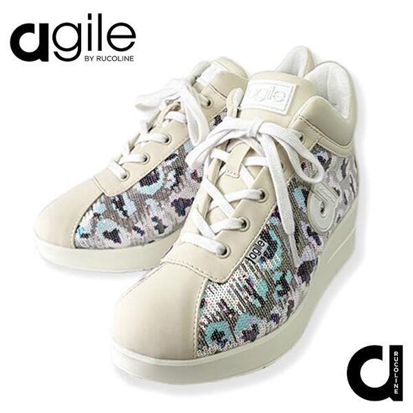 最終価格　agile RUCOLINE スニーカー　柄　23cm RUCOLINE（ルコライン） 靴 アージレ バイ スニーカー agile-021BE