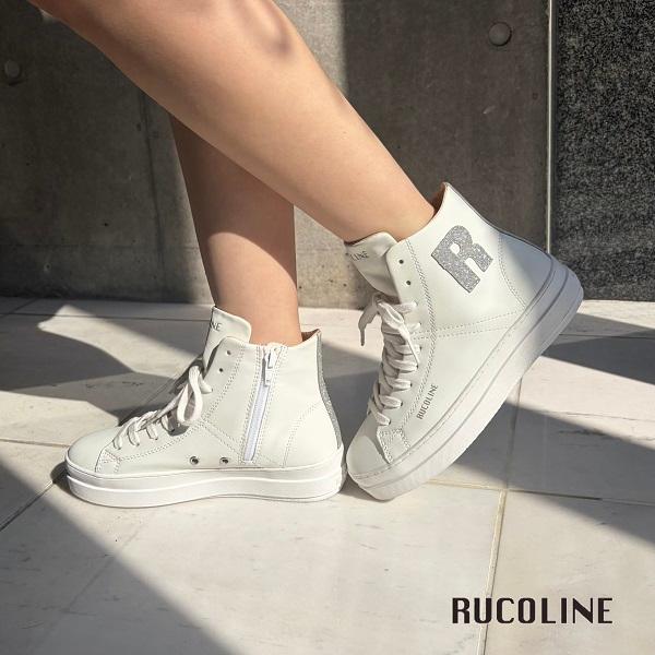 【新品・未使用】RUCOLINE（ルコライン)ハイカットインヒールスニーカー RUCOLINE（ルコライン） スニーカー 靴 RUCO LINE RUCO-003SI CALF PU